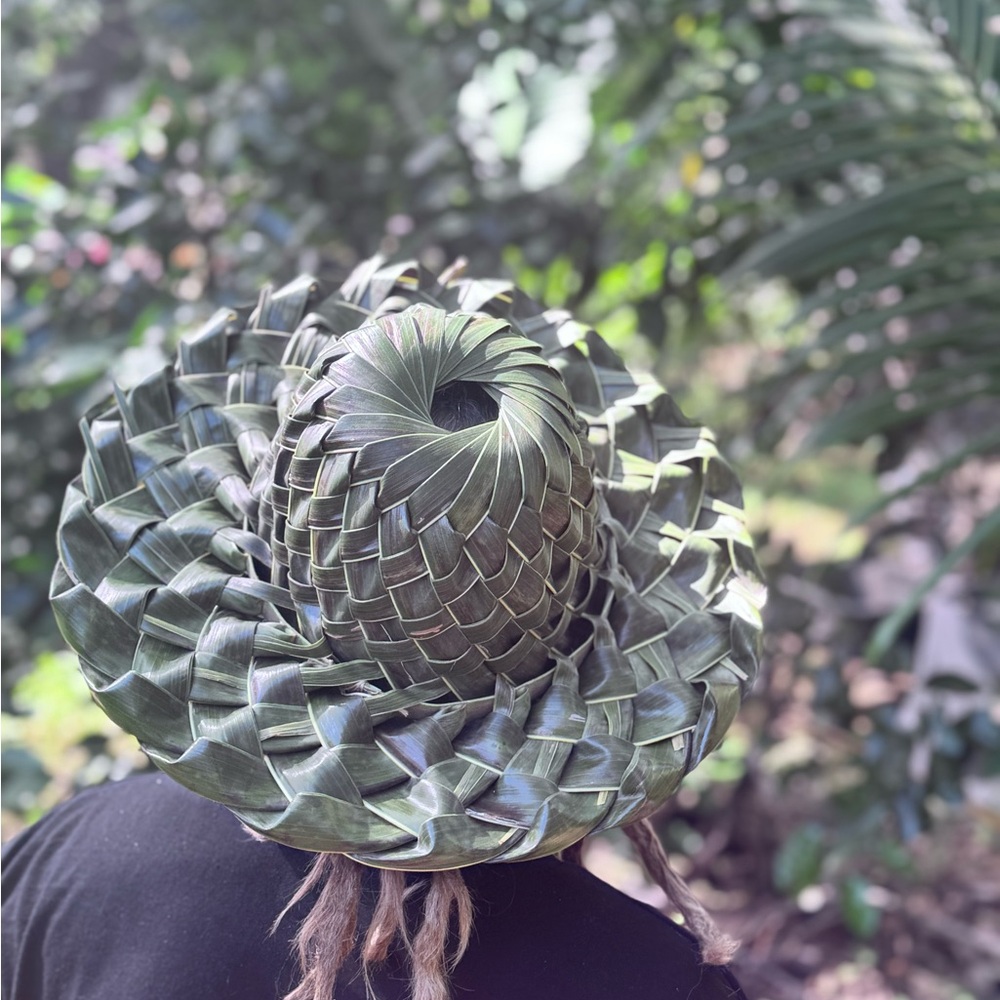 Hawaiian Handwoven Green Leaf Hat